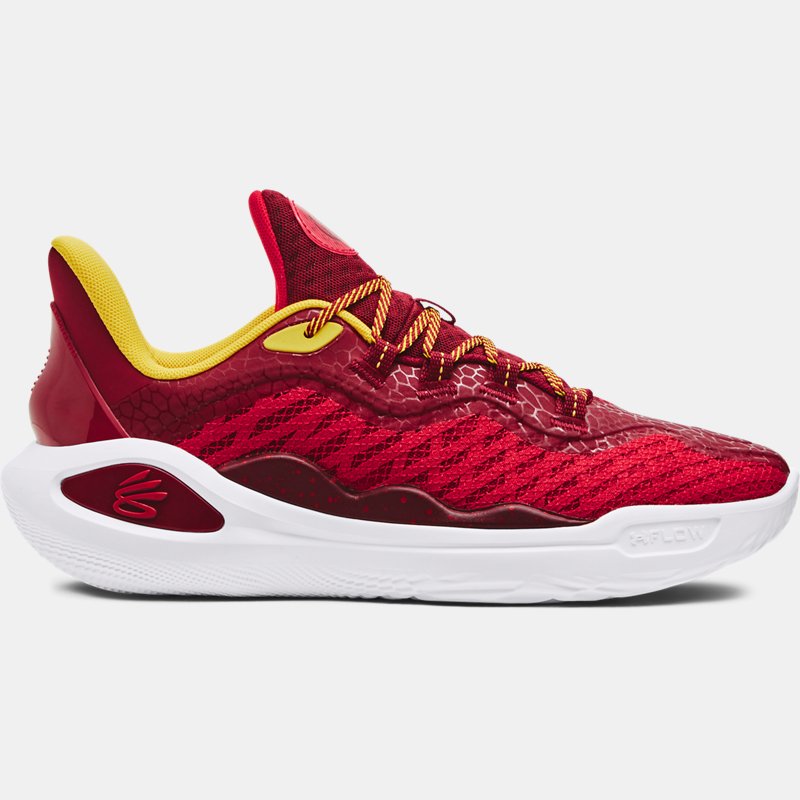 Under Armour Unisex Curry 11 Bruce Lee 'Fire' Basketball Shoes Red / Cardinal / Red 10.5